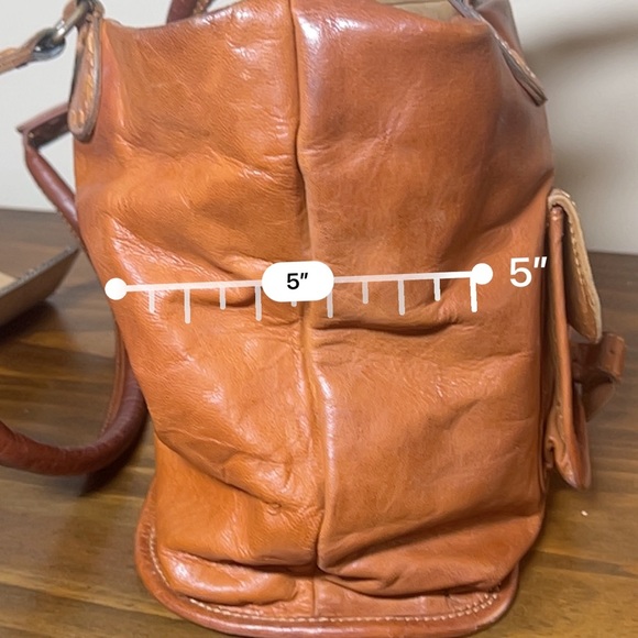 Noonday Collection Rustic 100% Leather Tote Shoulder Bag Purse Large Lined Brown - Picture 4 of 7